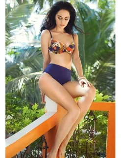 Anabel Arto - EVA Bikini mit Metalldekor blau
