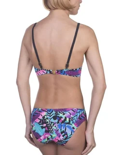 Anabel Arto - Push-Up Bikini mit Bügel-Cups und Neckholder-Träger schwarz