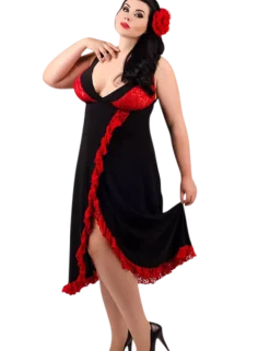 Andalea - langes Flamenco Negligee ADE2002