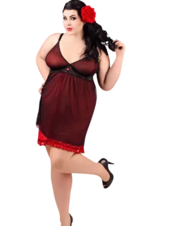 Andalea - Negligee mit Rüschen ADE2011