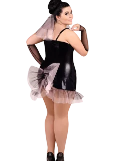 Andalea - schwarz Widow Negligee ADE2014