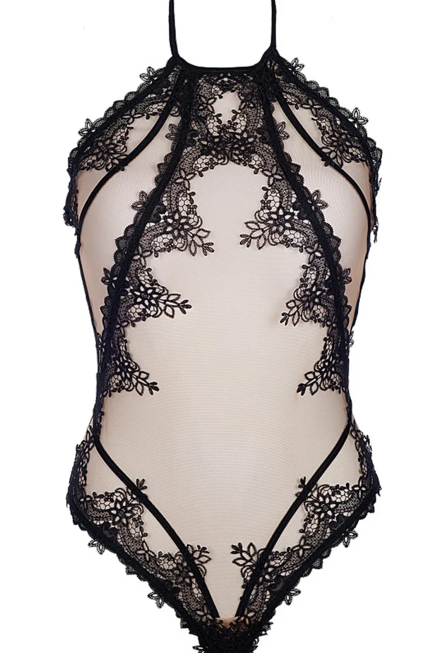 Axami - Body beige-schwarz