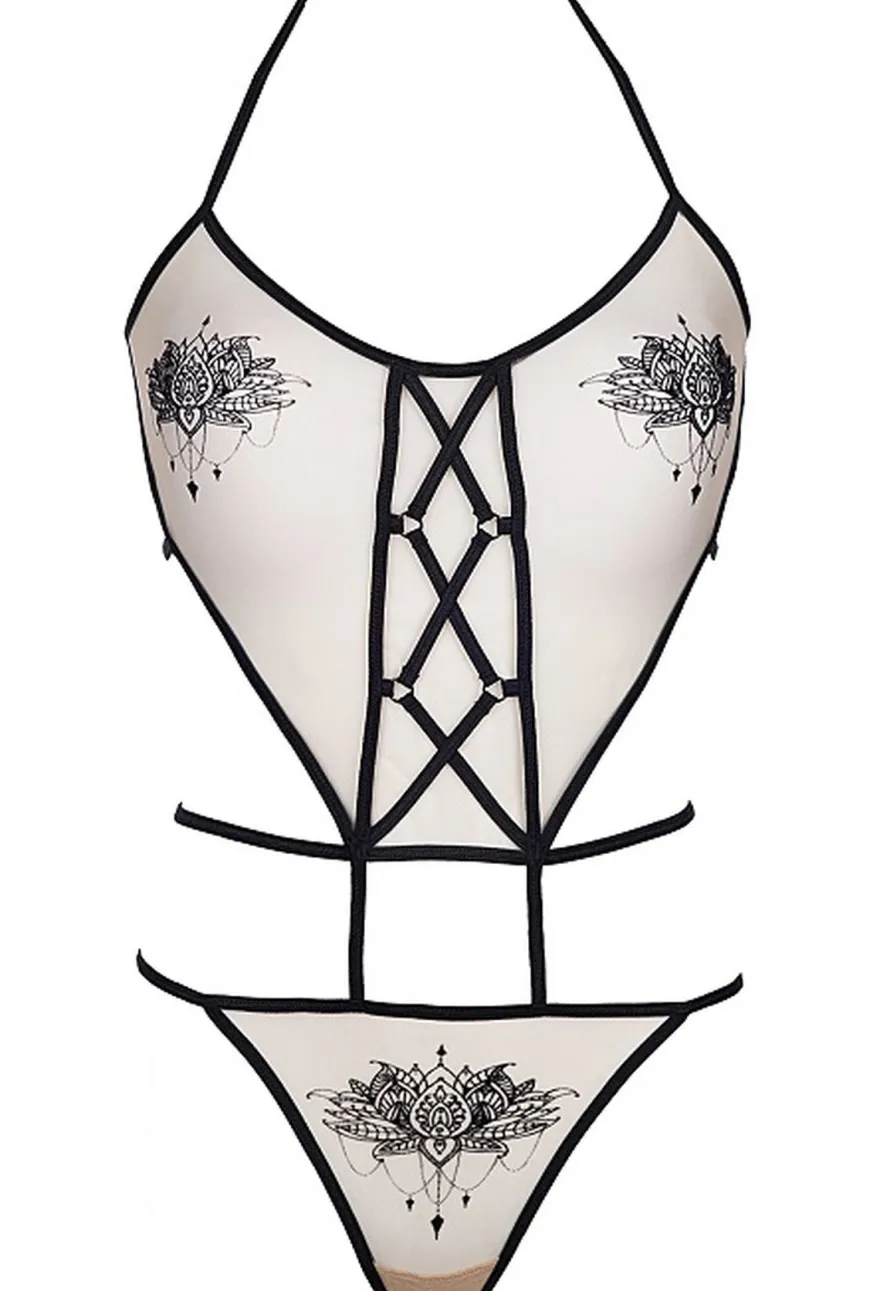 Axami - Body beige-schwarz