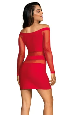 Axami - Club langärmliges Kleidchen V-9299 red
