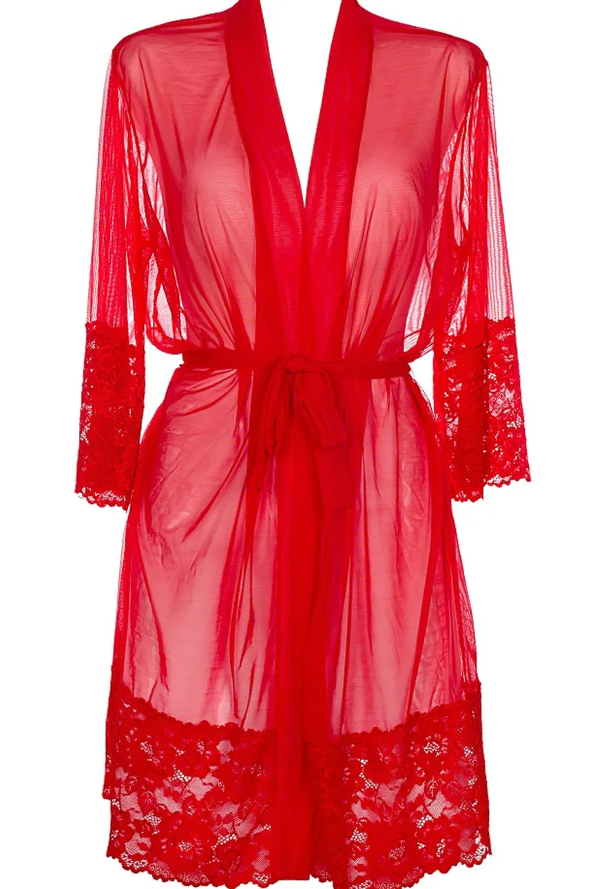 axami - Peignoir V-8860 red