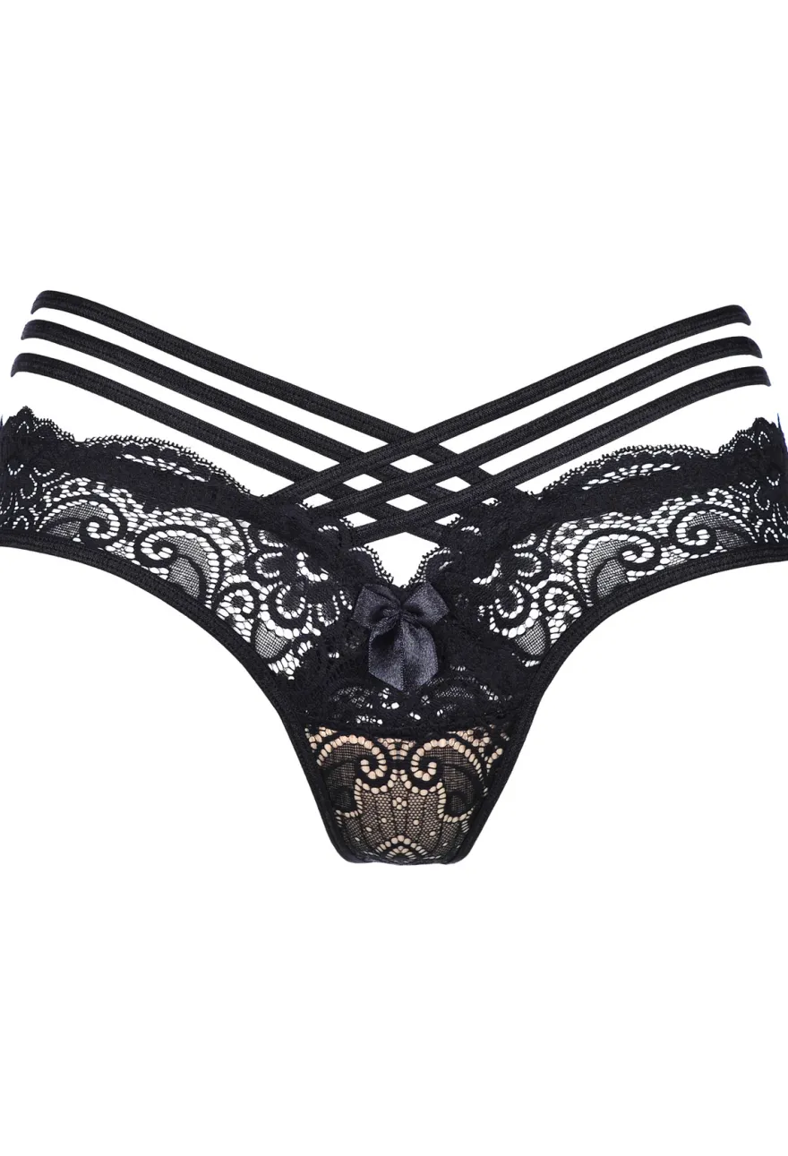 Axami - Riemchenstring mit Spitze