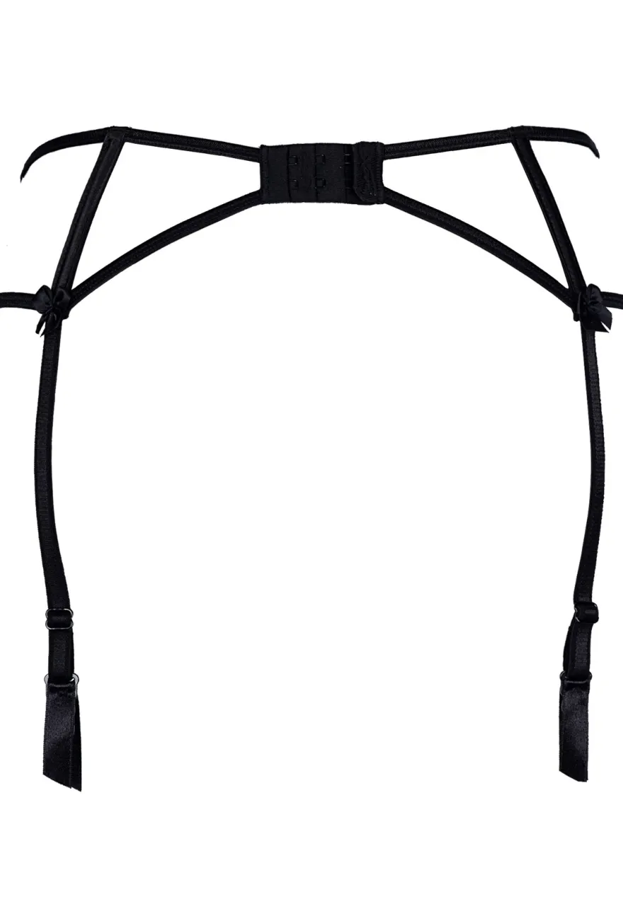 Axami - Strapsgürtel beige-schwarz