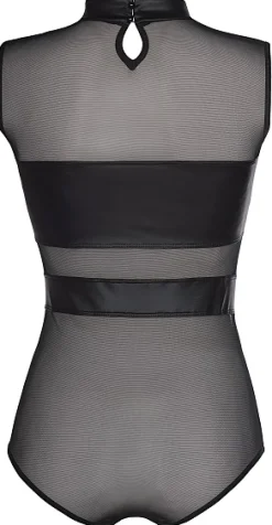 axami - Wetlook-Netz Body V-8410 schwarz