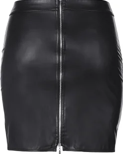 Axami - Wetlook Skirt Rock in schwarz