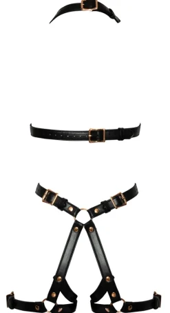 Bad Kitty - Harness in Lederoptik