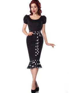 Belsira - Jersey-Kleid mit Puffärmeln