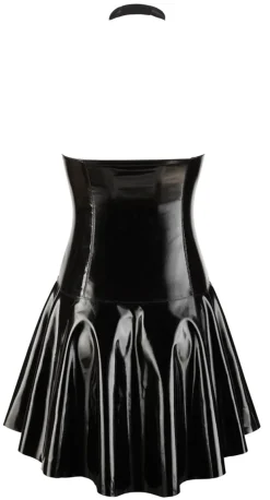 Black Level - Lack-Kleid mit zartem Netz
