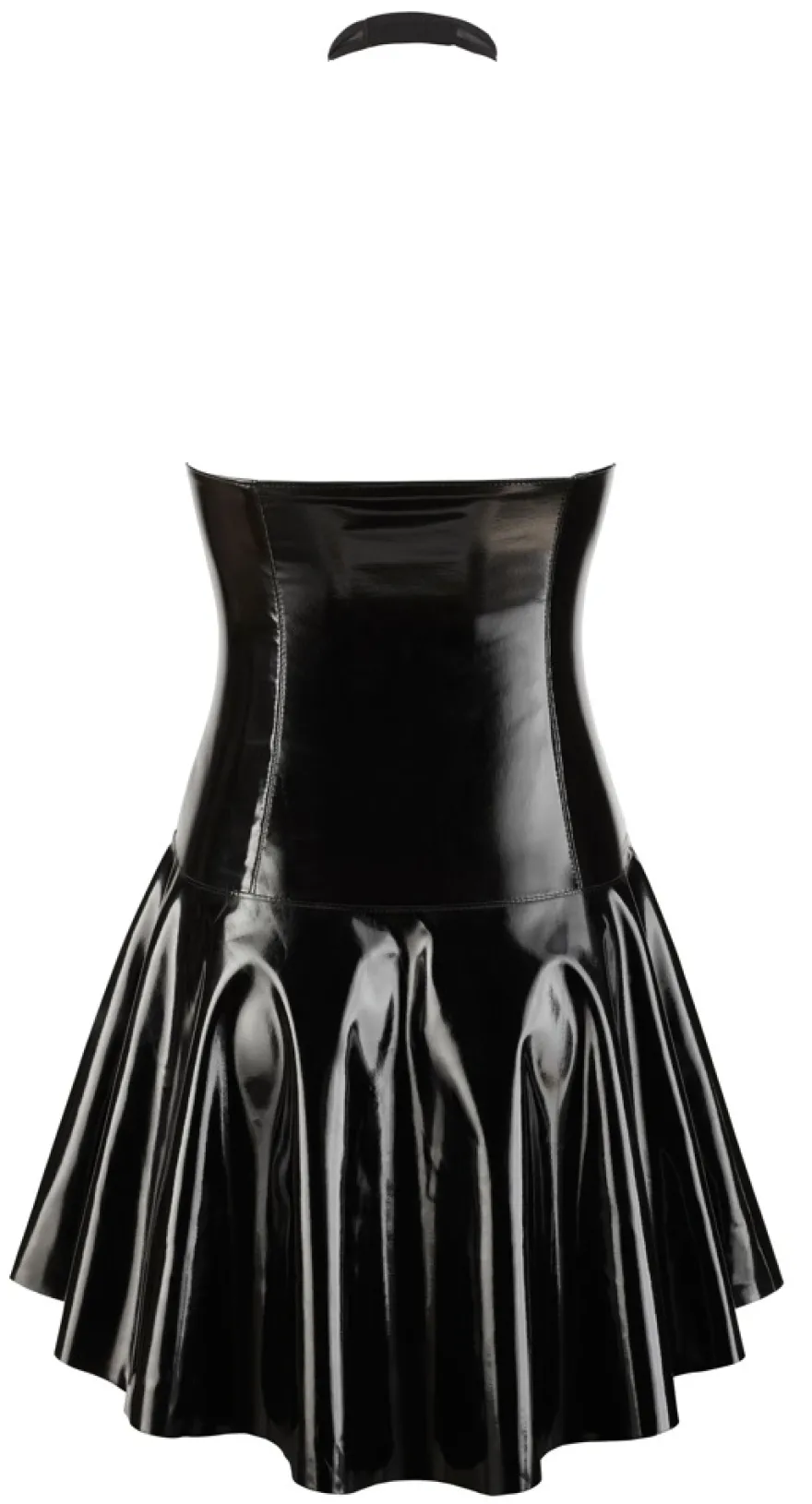 Black Level - Lack-Kleid mit zartem Netz