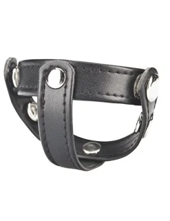 BLUE LINE - C&B GEAR T-Style Cock ring with Ball Divider