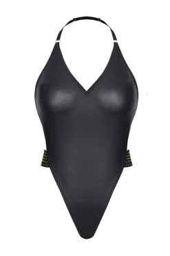 Cash Baby Collection - Body mit offenem Rücken und Goldapplikationen