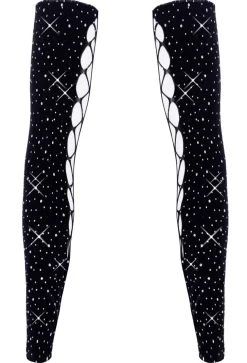 Cottelli Collection - Amrstulpen mit Glitzersteinchen