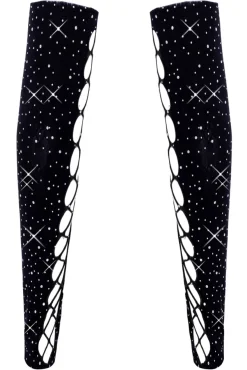 Cottelli Collection - Amrstulpen mit Glitzersteinchen