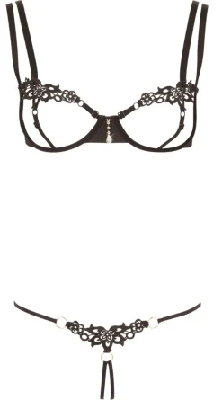 Cottelli Collection - BH Set minimal schwarz