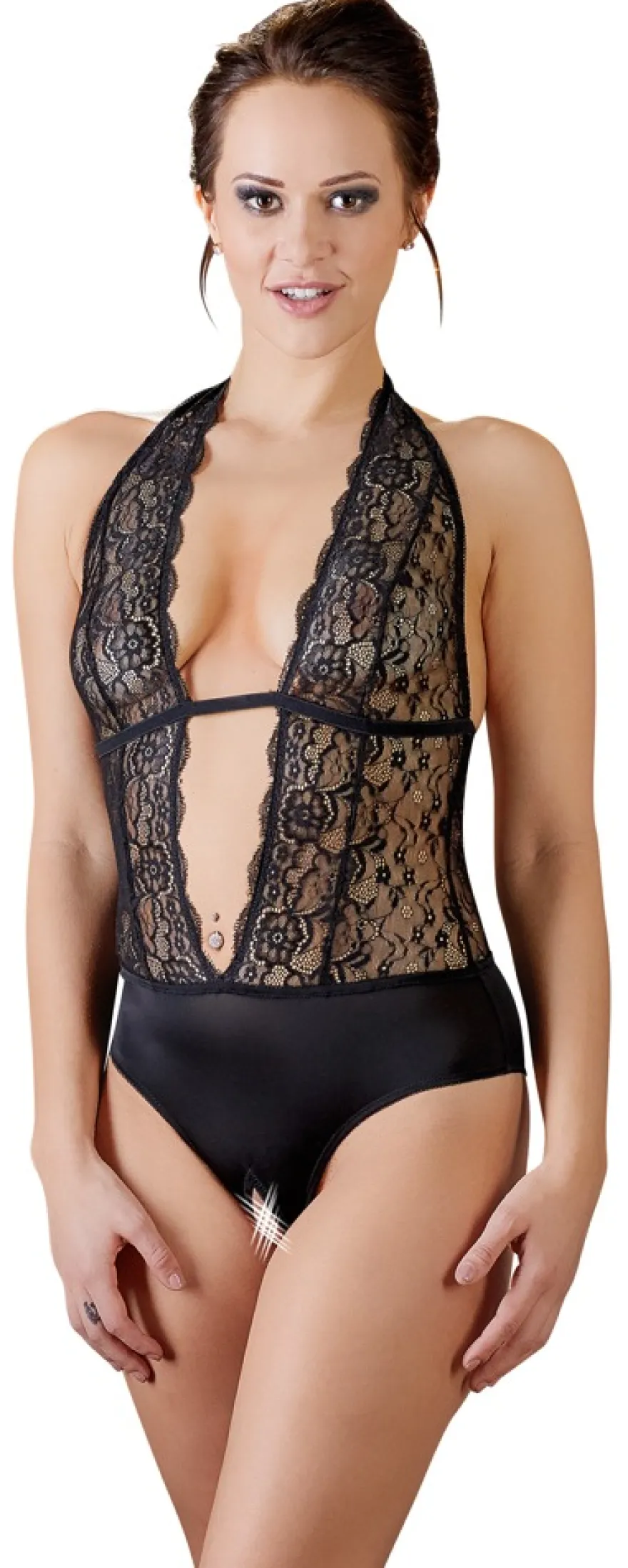 Cottelli Collection - Body ouvert schwarz