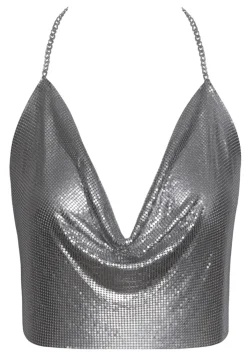 Cottelli Collection - Crop Top aus Metall