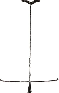 Cottelli Collection - Halsband mit Bikinikette schwarz