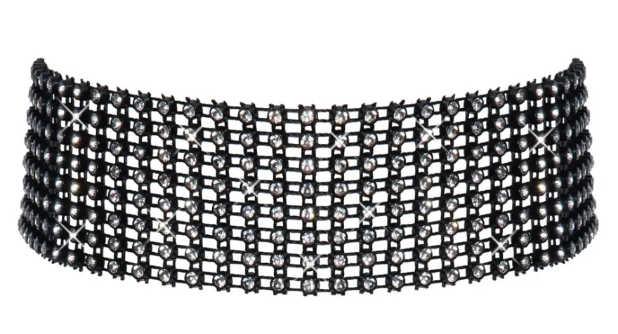 Cottelli Collection - Halsband mit Strasssteinchen