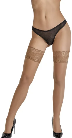 Cottelli Collection - Halterlose Strümpfe Nude