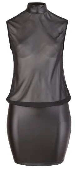 Cottelli Collection - Kleid transparent schwarz