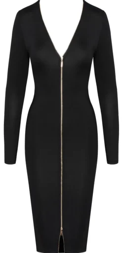 Cottelli Collection - Langarm Kleid mit Zipper