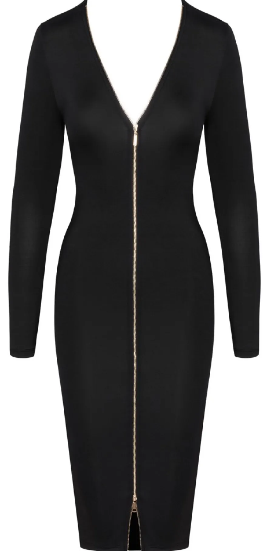 Cottelli Collection - Langarm Kleid mit Zipper