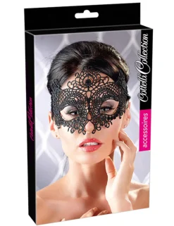 Cottelli Collection - Maske Stickerei schwarz