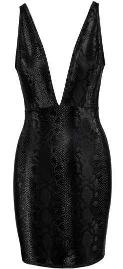 Cottelli Collection - Minikleid in Schlangenhaut-Optik