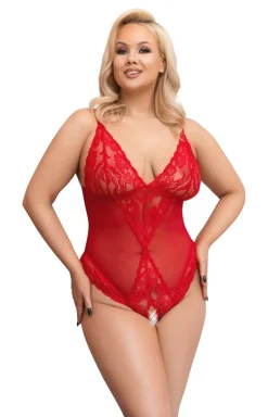 Cottelli Collection - Ouvert Spitzen-Body