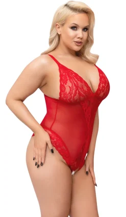 Cottelli Collection - Ouvert Spitzen-Body