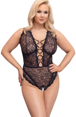 Cottelli Collection - Ouvert Spitzen-Body