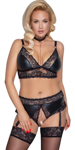 Cottelli Collection - Soft-BH mit Straps-Slip