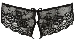 Cottelli Collection - Spitzenslip offen schwarz