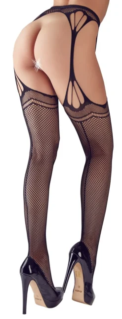 Cottelli Collection - Straps und Strümpfe schwarz