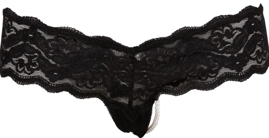 Cottelli Collection - String mit Perlenkette