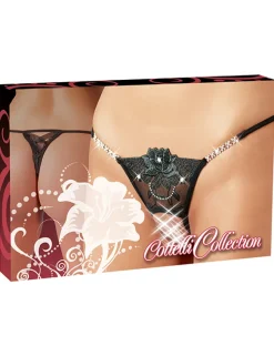 Cottelli Collection - String Strass schwarz