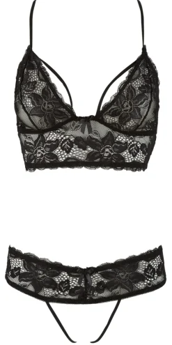 Cottelli Collection - Top und String schwarz