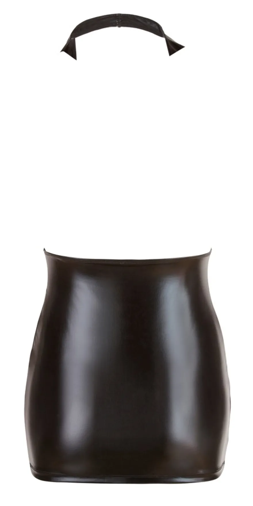 Cottelli Collection - Wetlookminikleid schwarz
