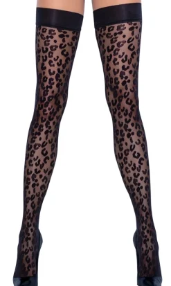 Cottelli Legwear - Halterlose Strümpfe schwarz