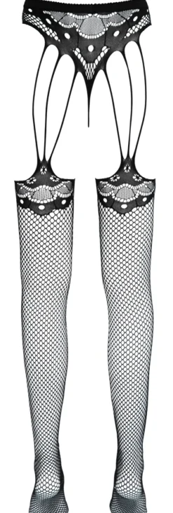 Cottelli Legwear - Strapsstrumpfhose schwarz
