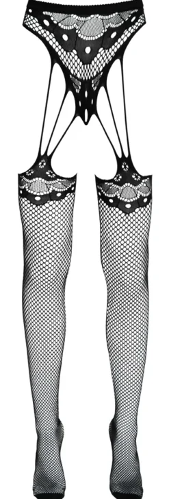 Cottelli Legwear - Strapsstrumpfhose schwarz