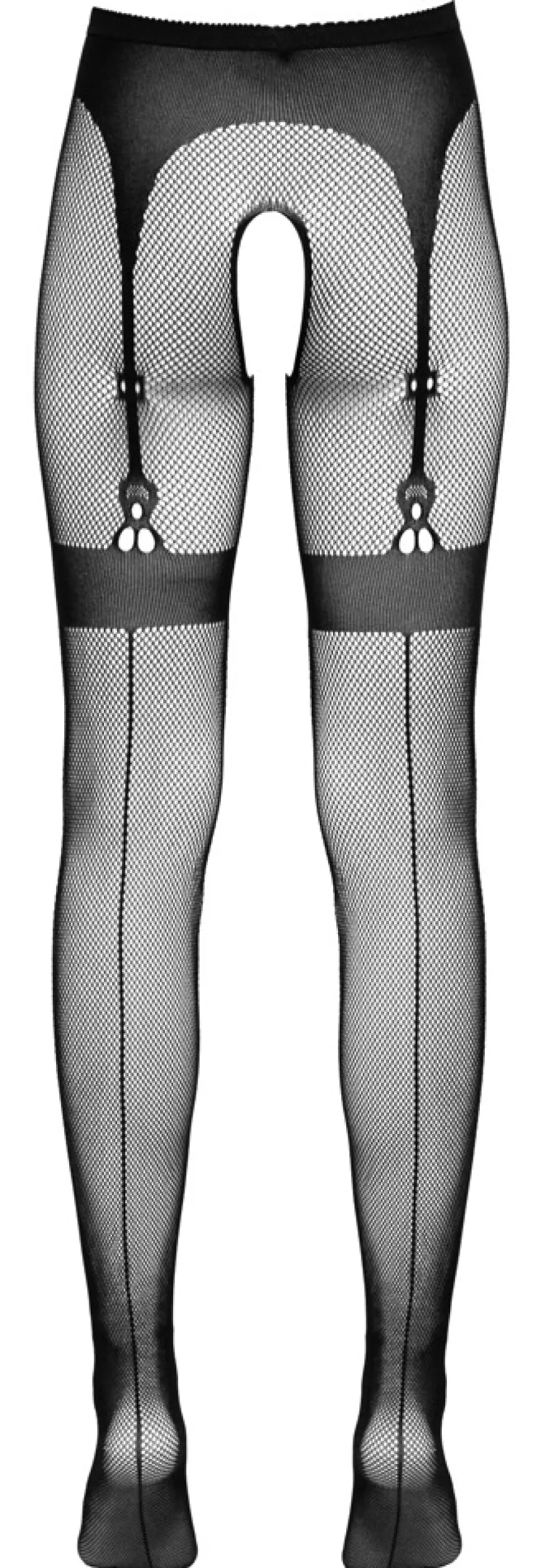 Cottelli Legwear - Strumpfhose ouvert schwarz