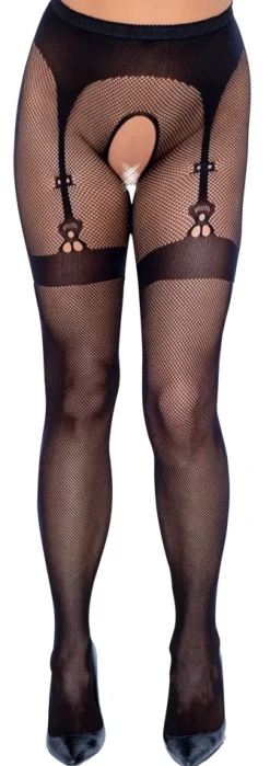 Cottelli Legwear - Strumpfhose ouvert schwarz