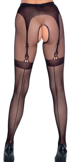 Cottelli Legwear - Strumpfhose ouvert schwarz