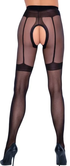 Cottelli Legwear - Strumpfhose overt schwarz