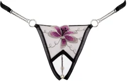 Cottelli Lingerie - Ouvert-String mit Perlenkette
